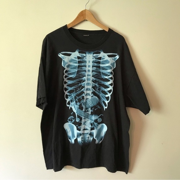 Silly skeleton T-shirt.  Unisex.  Mens size 2XL. - Picture 4 of 7